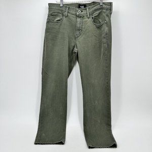 Paige Men's Jeans Federal Size 33 Vintage Dark Forest Green Slim Straight Denim